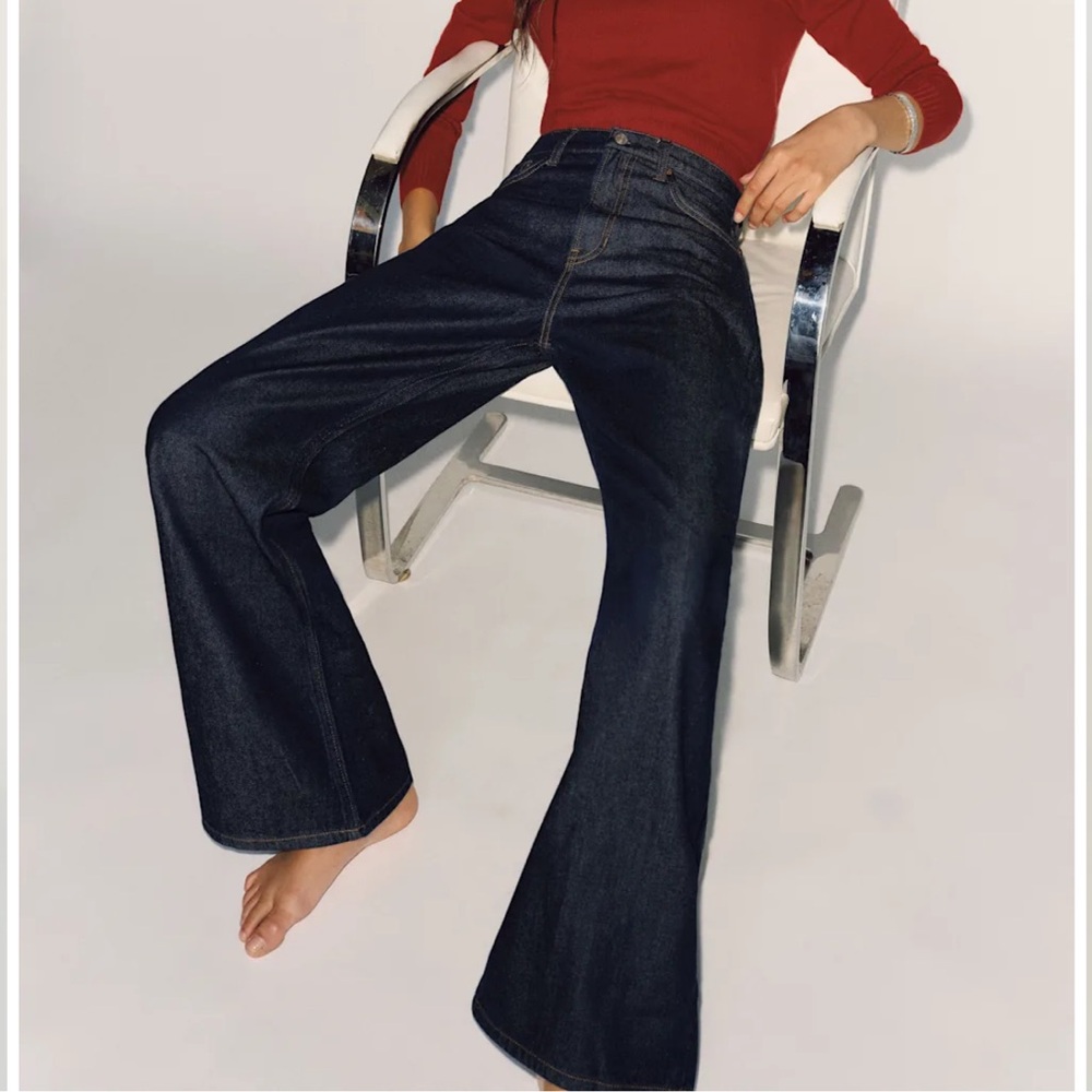 Reformation Cary Lived-in Wide Leg Jeans